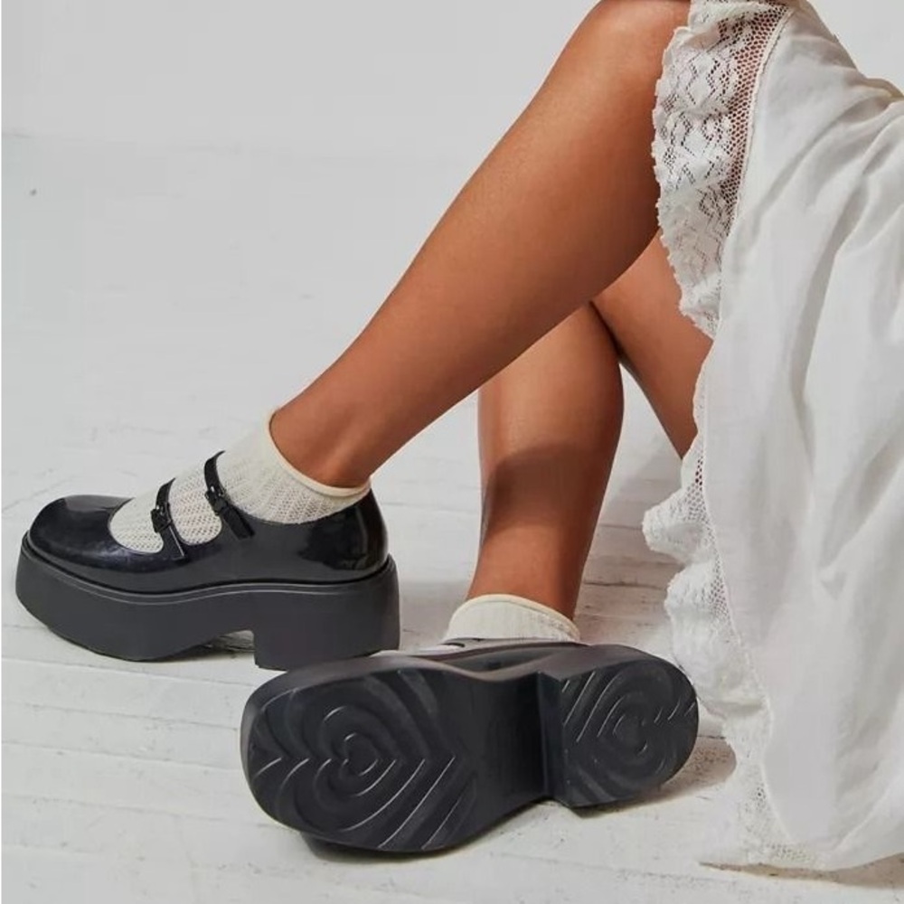 Melissa Farah Platform Mary Jane in Black